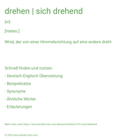 drehen | sich drehend