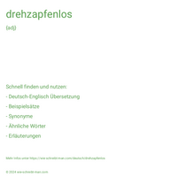 drehzapfenlos