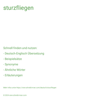 sturzfliegen