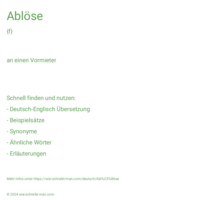 Ablöse