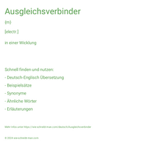 Ausgleichsverbinder