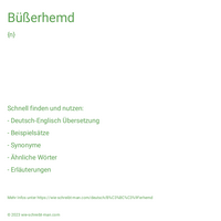 Büßerhemd