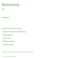 Badeanzug