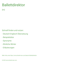 Ballettdirektor