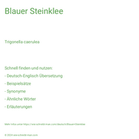 Blauer Steinklee