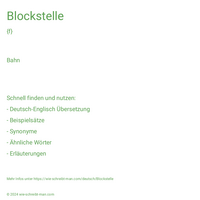 Blockstelle