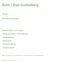 Bonn | Bad Godesberg