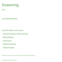 Dosenring