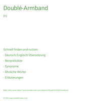 Doublé-Armband