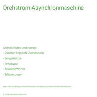 Drehstrom-Asynchronmaschine