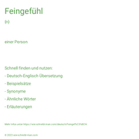 Feingefühl