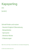 Kapsperling