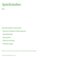 Spleißstellen