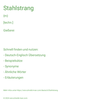 Stahlstrang