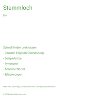 Stemmloch