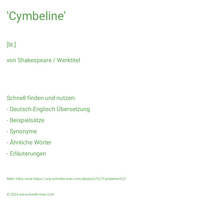 'Cymbeline'