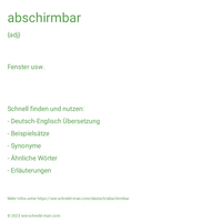 abschirmbar