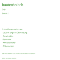 bautechnisch