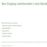 den Zugang unterbunden | eine Bezahlkarte sperren | Daten für jdn. sperren