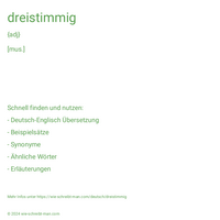 dreistimmig