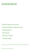 einkleidend