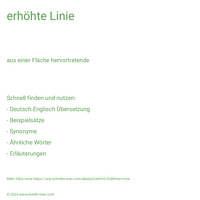 erhöhte Linie