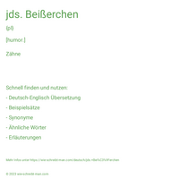 jds. Beißerchen