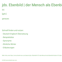 jds. Ebenbild | der Mensch als Ebenbild Gottes | jds. Ebenbild sein