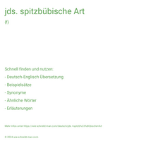 jds. spitzbübische Art