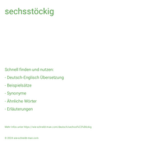 sechsstöckig