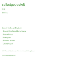 selbstgebastelt