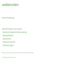 widerrufen