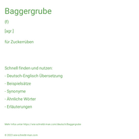 Baggergrube