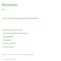 Blocksatz