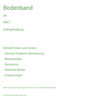 Bodenband