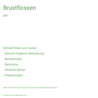 Brustflossen