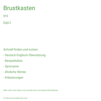 Brustkasten