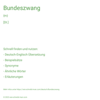 Bundeszwang