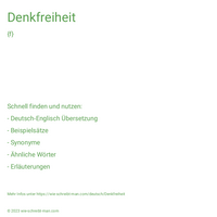 Denkfreiheit