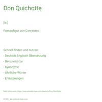 Don Quichotte