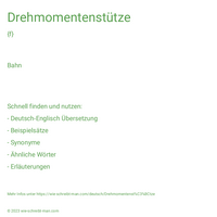 Drehmomentenstütze