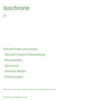 Isochrone