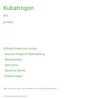 Kubatrogon