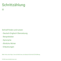 Schrittzählung