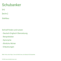 Schubanker