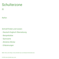 Schulterzone