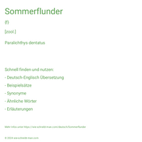 Sommerflunder