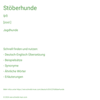 Stöberhunde