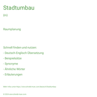 Stadtumbau