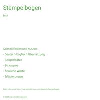 Stempelbogen